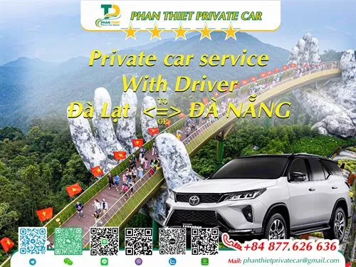 Private Car From Da Lat <=> Da Nang (private car with driver)